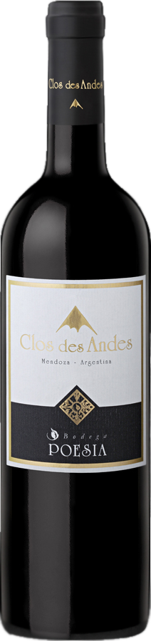 Bouteille de Clos des Andes 2017, Malbec argentin de Mendoza