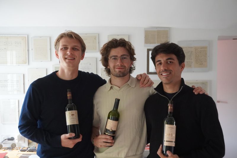 Gaspard, Esteban et Hadrien — co-fondateurs Andivino
